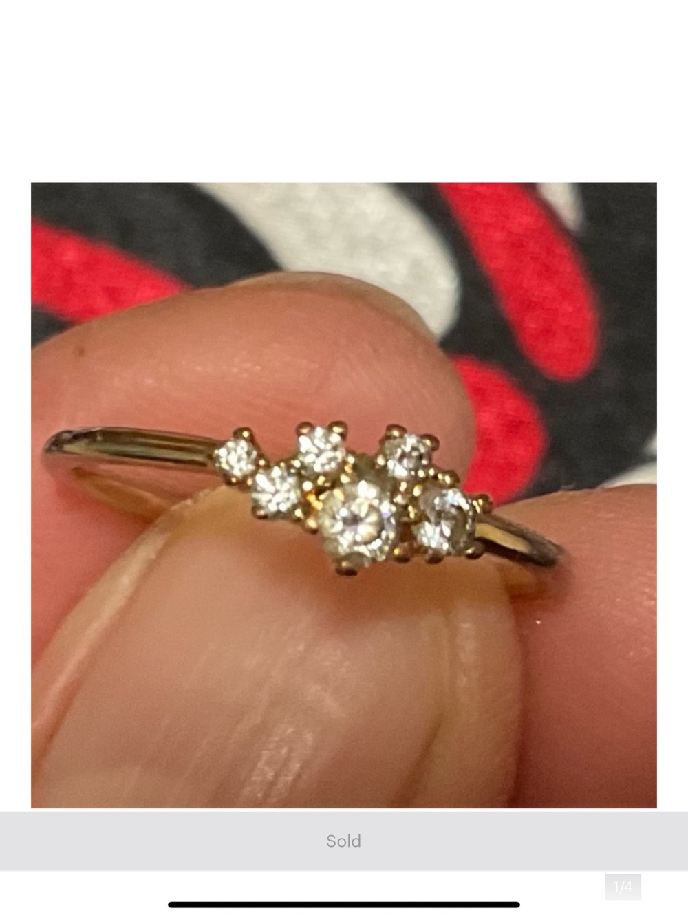 Swarovski Silver Three-Stone Clear Crystal Ring - Picture 2 of 4